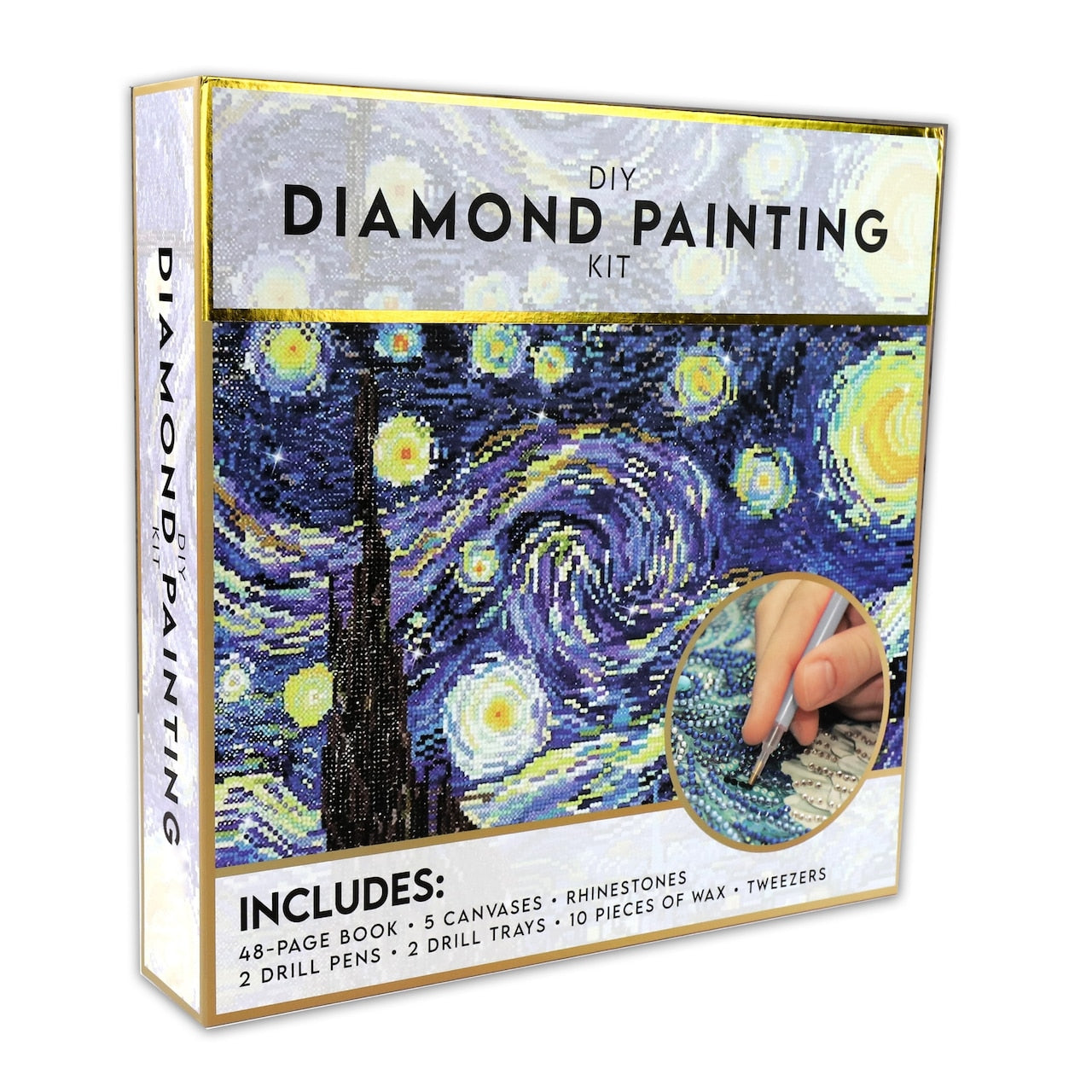 Super Deluxe DIY Diamond Painting by Product Dev Spicebox, (Boxed