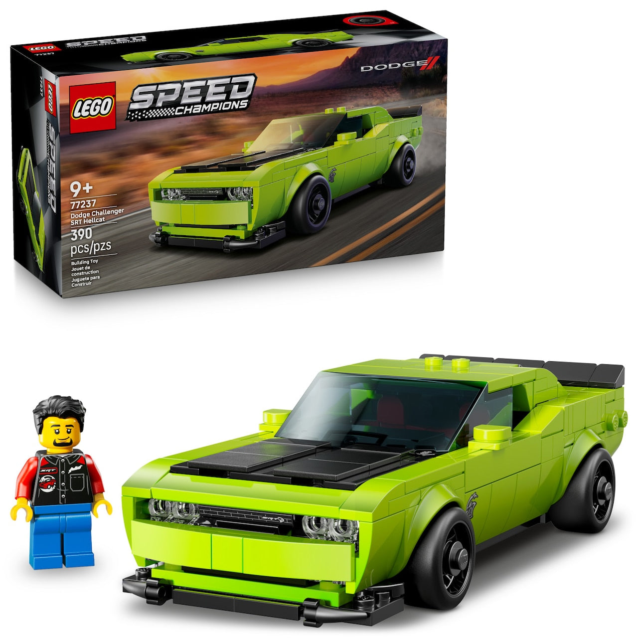 Legiページ LEGO® Dodge Challenger SRT Hellcat Sports Car - 77237 | Indigo
