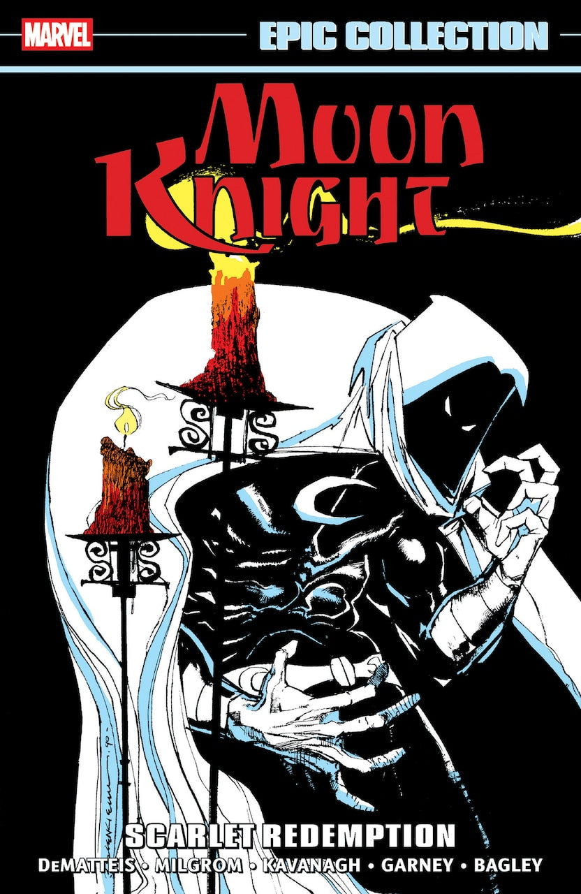 Moon Knight Epic Collection marvel 原書 Moon Knight Epic Collection: Scarlet Redemption by J.m. Dematteis