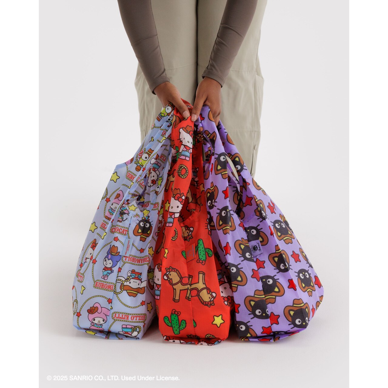BAGGU ハローキティ＆フレンズ Stangard Baggu 3点セット Standard Baggu Set of 3 - Hello Kitty & Friends Western | Indigo