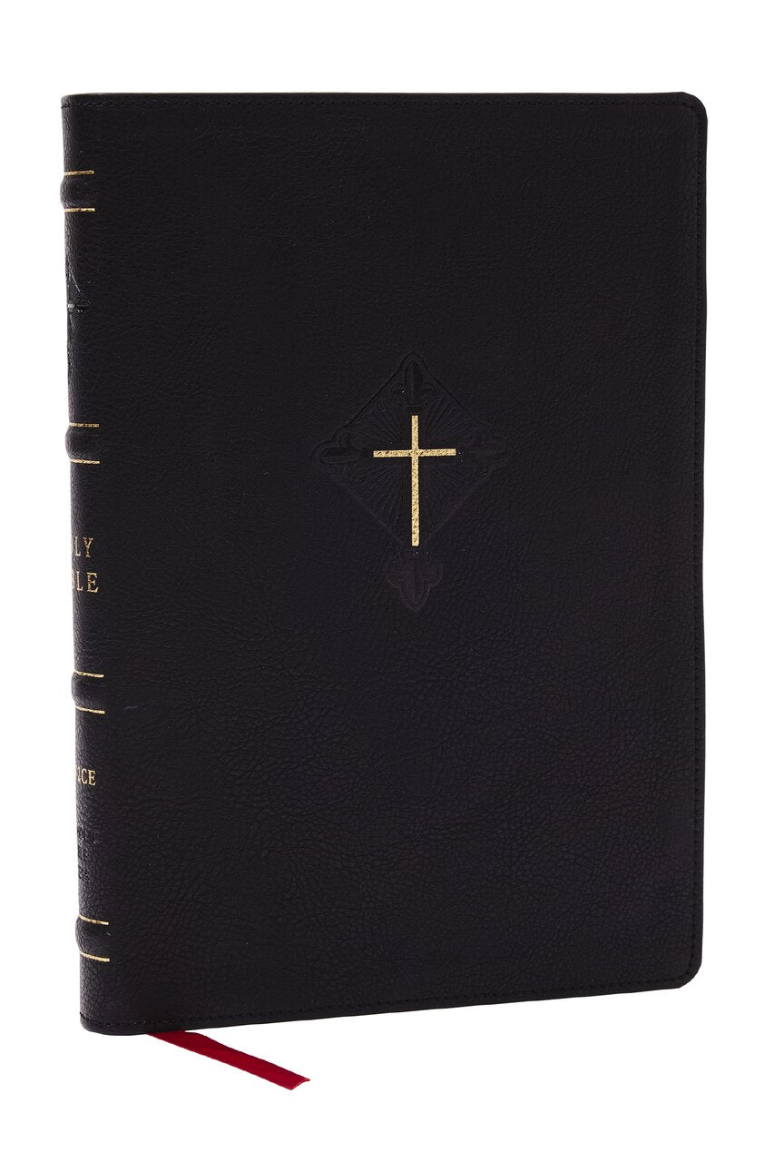 RSV2CE, Thinline Large Print Catholic Bible, Black Leathersoft