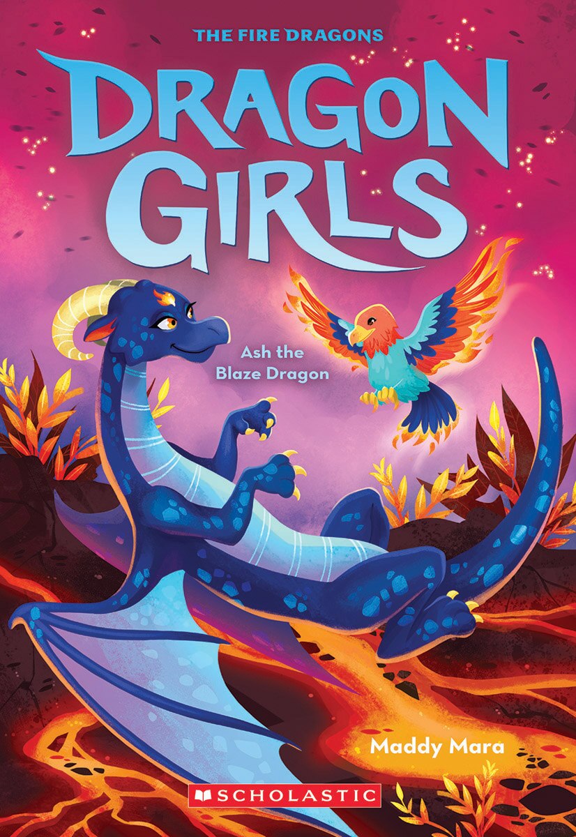 Ash the Blaze Dragon (Dragon Girls #17) by Maddy Mara, (Paperback