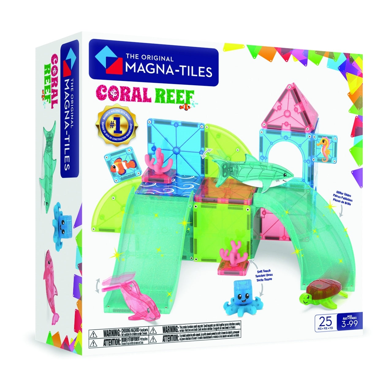 MAGNA-TILES® Coral Reef 25-Piece Magnetic Construction Set - image 1