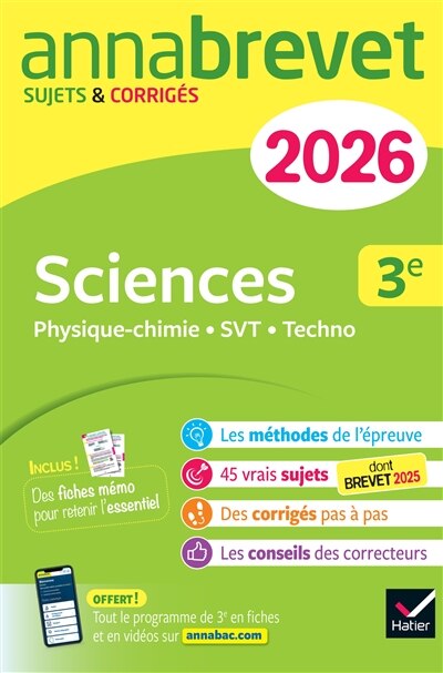 Sciences 3e: physique chimie, SVT, techno - image 1