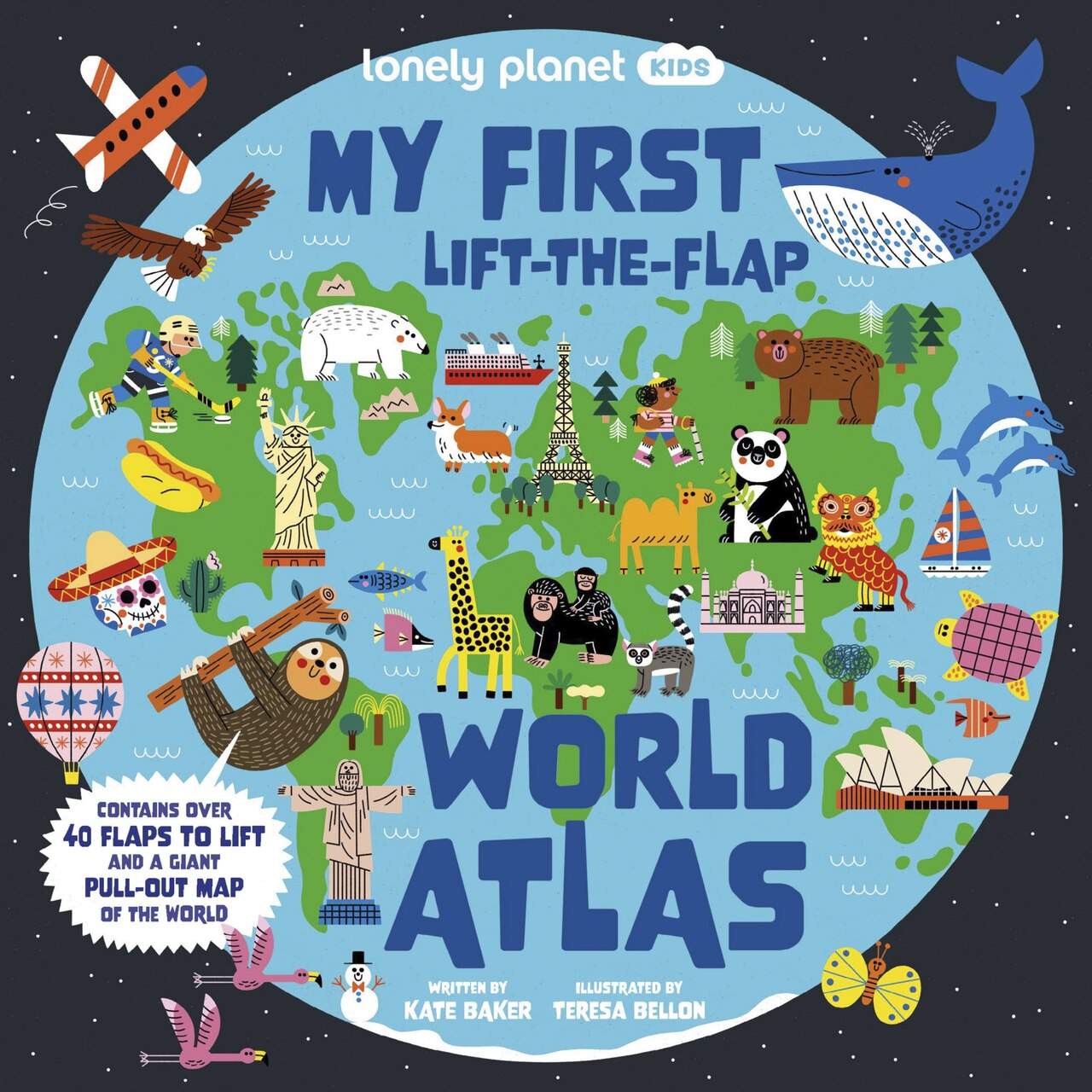 Lonely Planet My First Lift-the-Flap World Atlas: Giant Pull Out