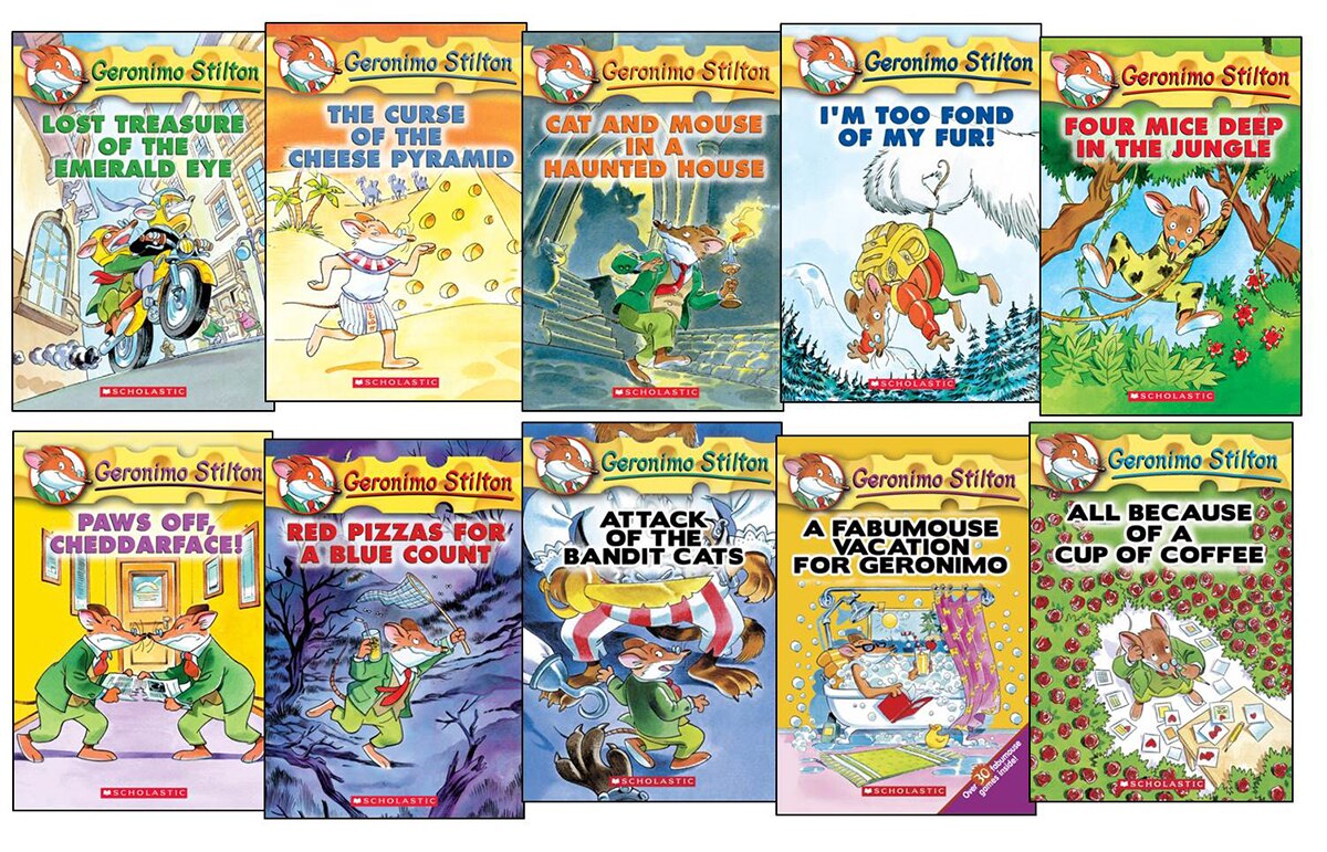 Geronimo Stilton 10 Book Collection (Books 1-10) by Geronimo