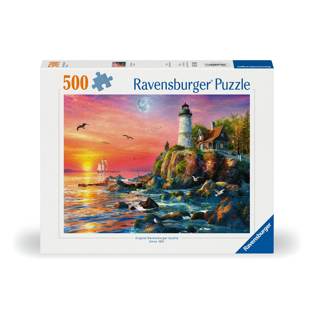 Ravensburger Lighthouse at Sunset 500pc Puzzle - image 1