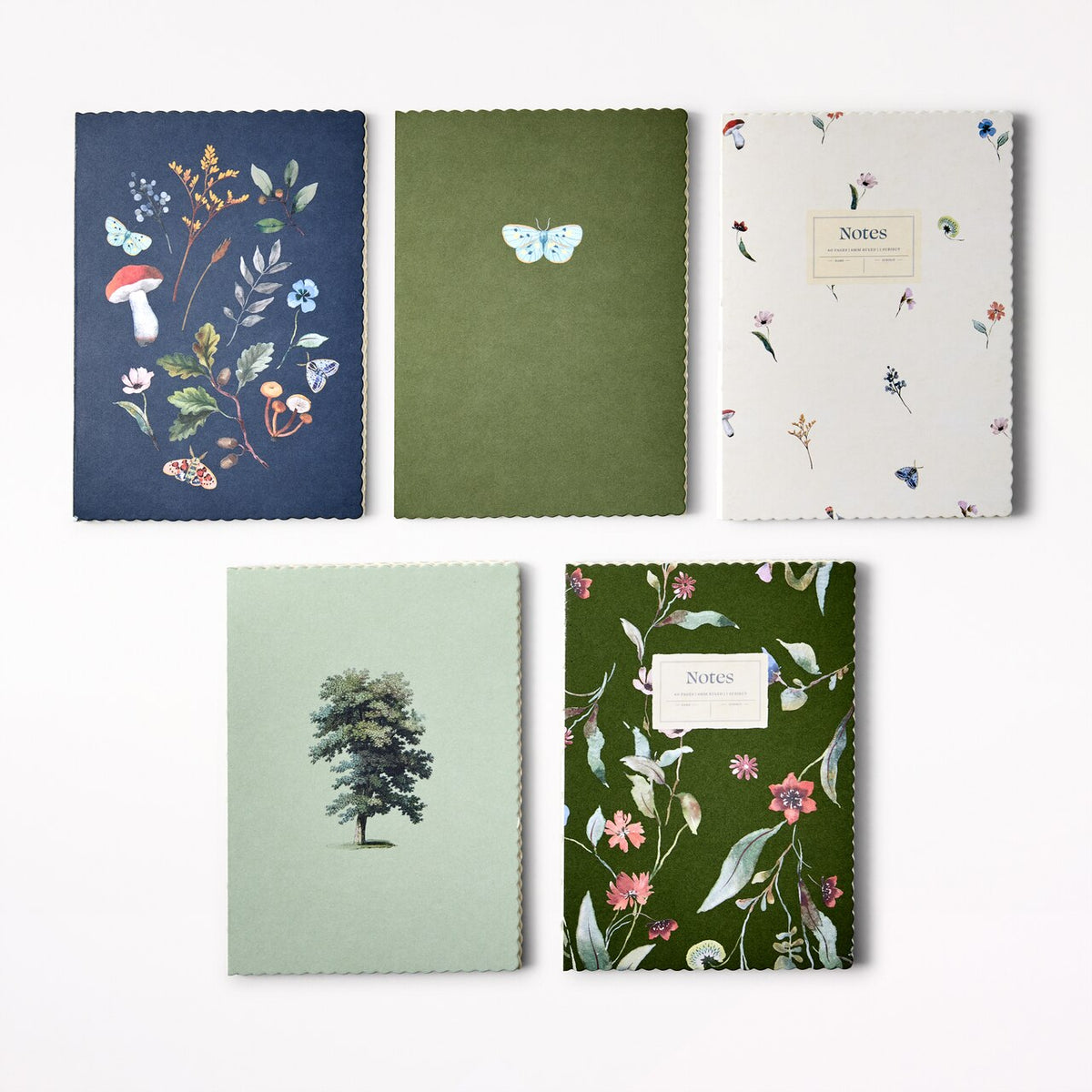 Mini Deckled Edge Journal, Set of 5 - image 1