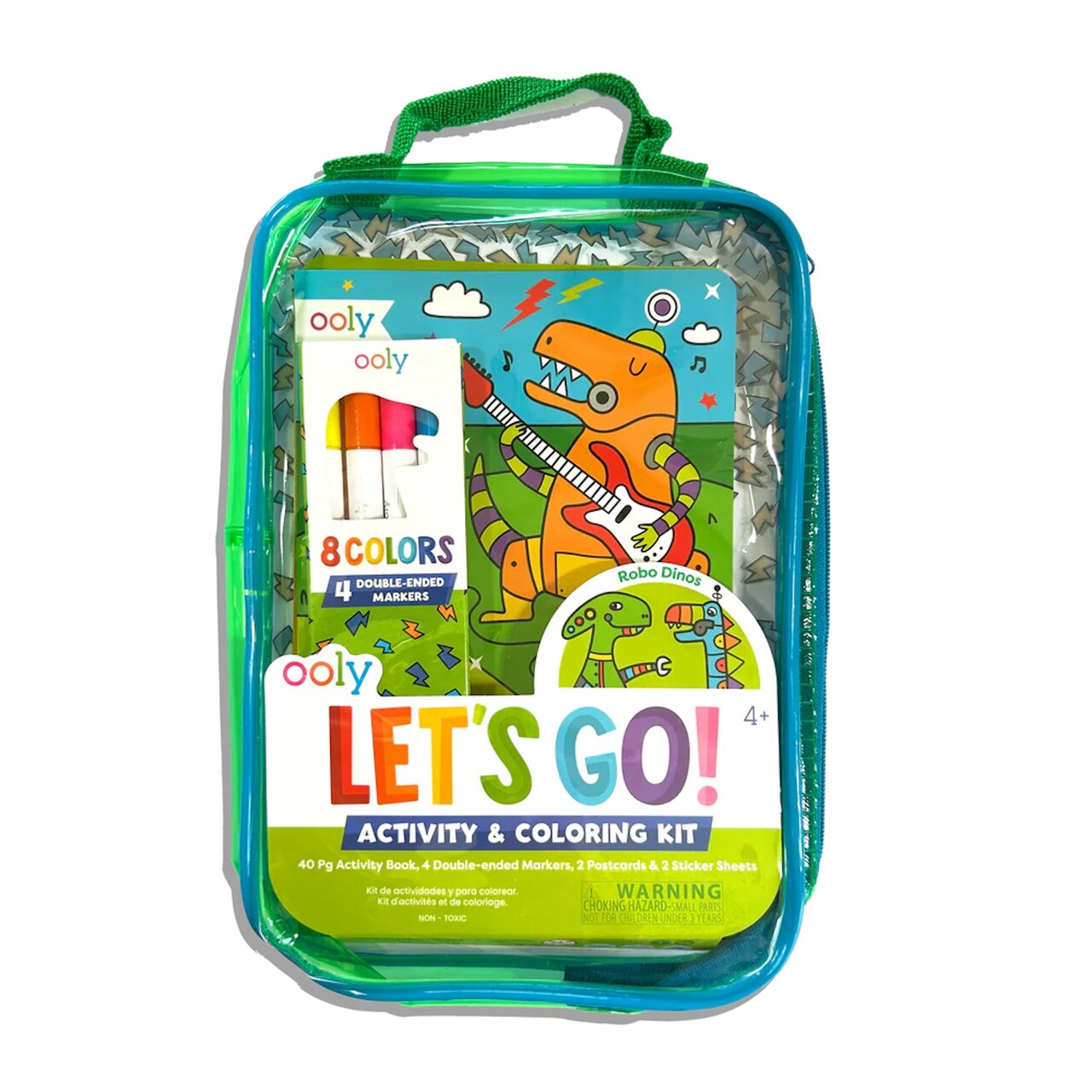 Ooly Let's go Activity & Coloring Kit Bag- Dinos - image 1