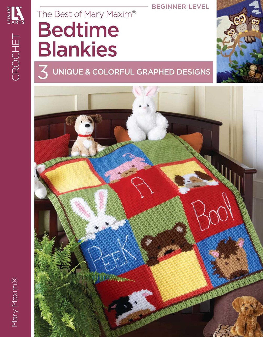 Crochet Bedtime Blankies: The Best of Mary Maxim, 3 Unique & Colorful Graphed Designs - image 1