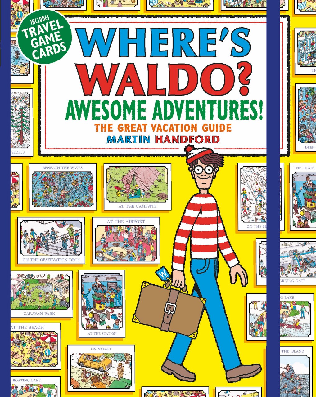 Where's Waldo? Awesome Adventures: The Great Vacation Guide (A Compact, Travel-Sized Hidden Object Activity Book with Mazes & Search and Find Puzzles - Includes Game Cards, Poster, & More) - image 1