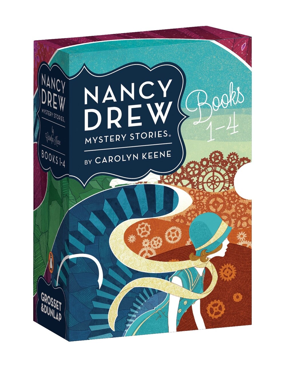 Nancy Drew Mystery Stories Books 1-4 by Carolyn Keene, (Boxed Set
