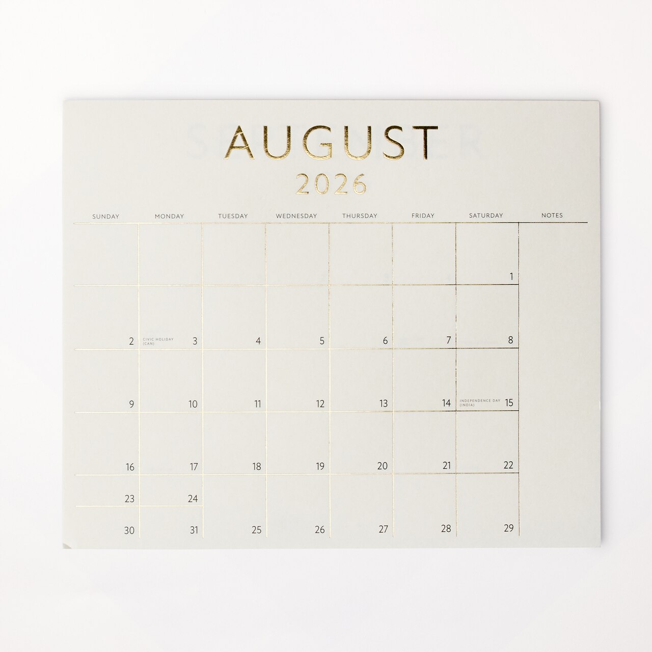 Magnetic Gold 17‑Month Calendar, 10 × 12 (2026–2027) - image 1