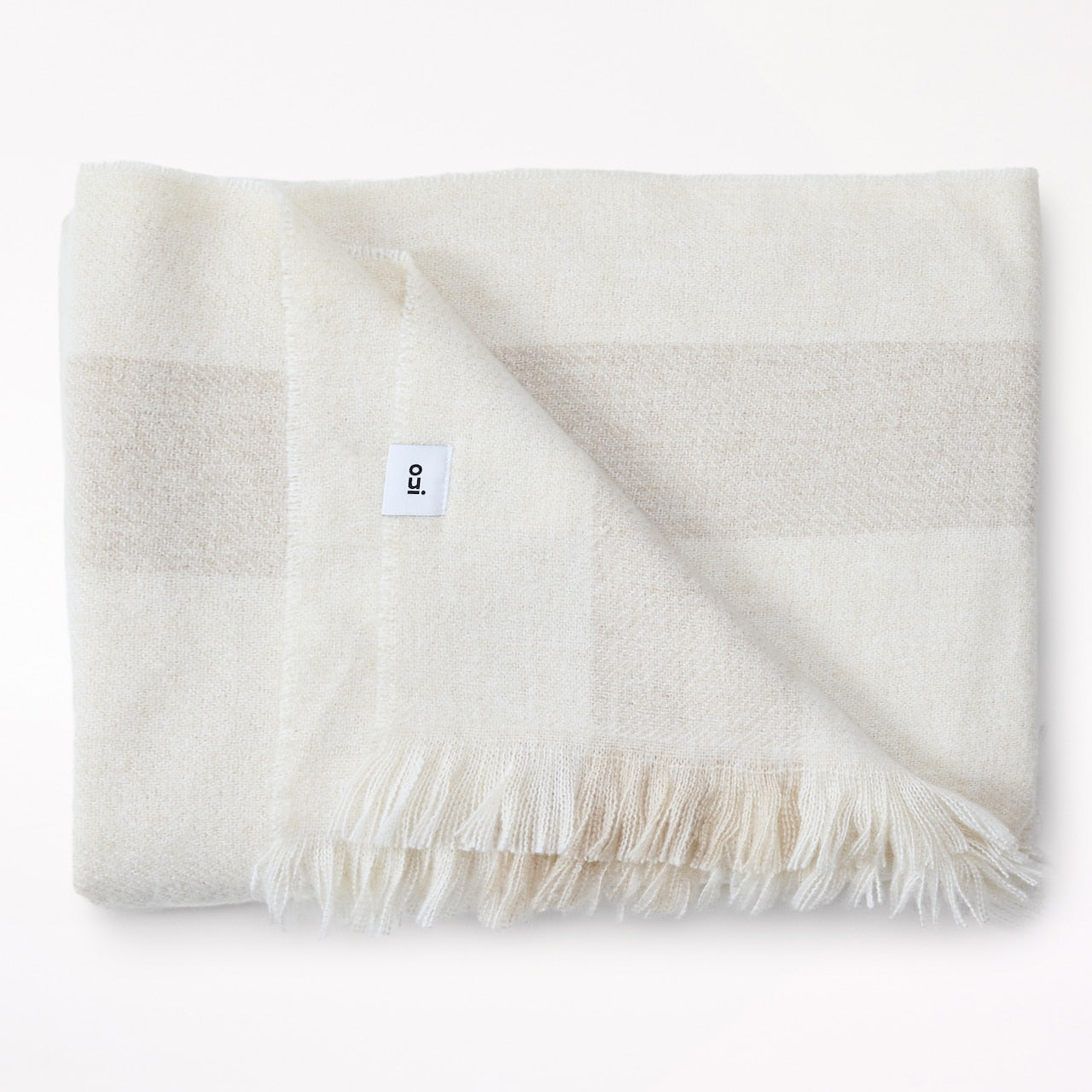 Supersoft Throw, Tonal Ivory | Indigo