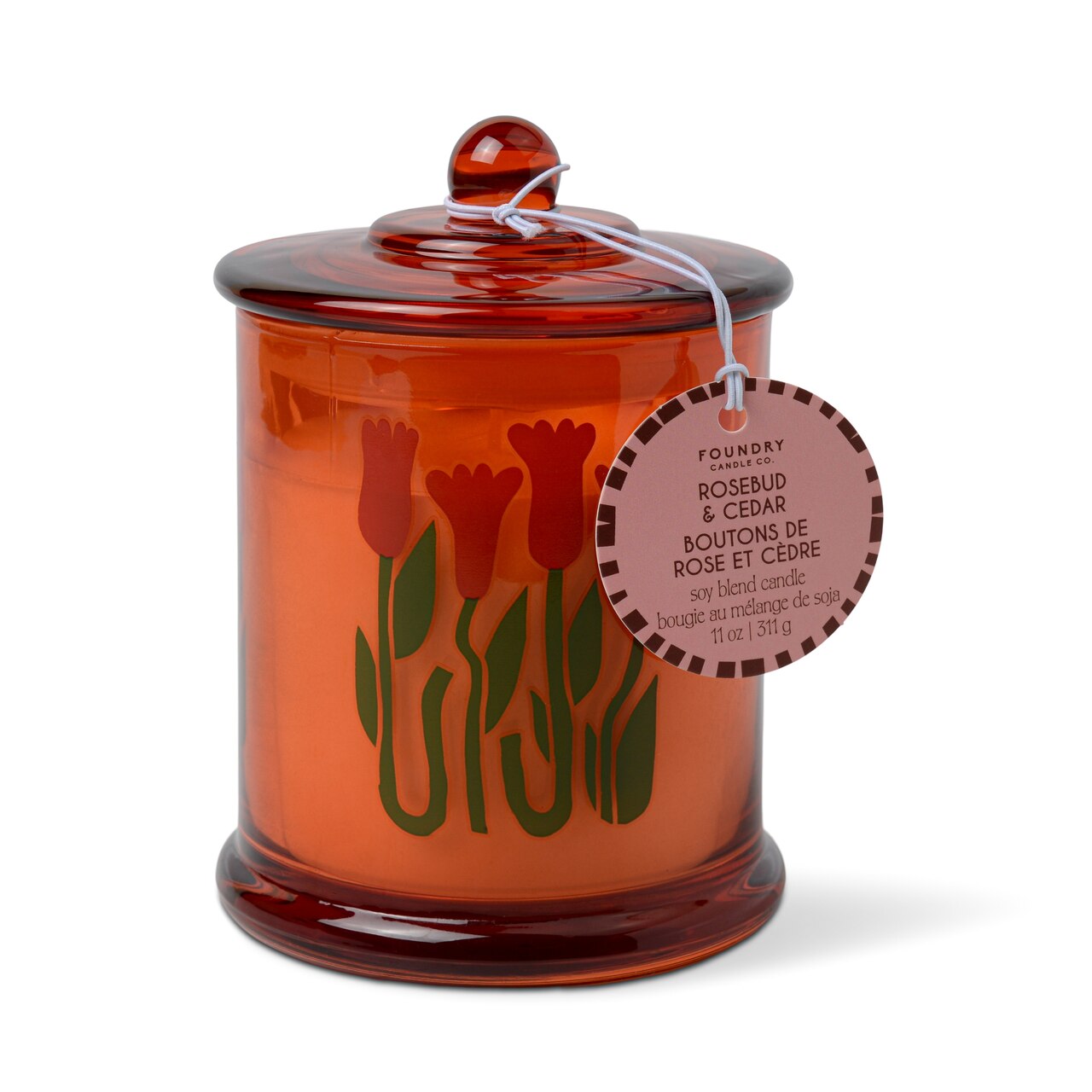 Floral Decal Candle, 11oz - image 1