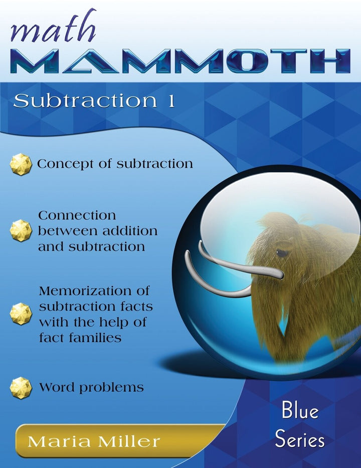 Math Mammoth Subtraction 1 by Maria Miller, (Paperback) | Indigo