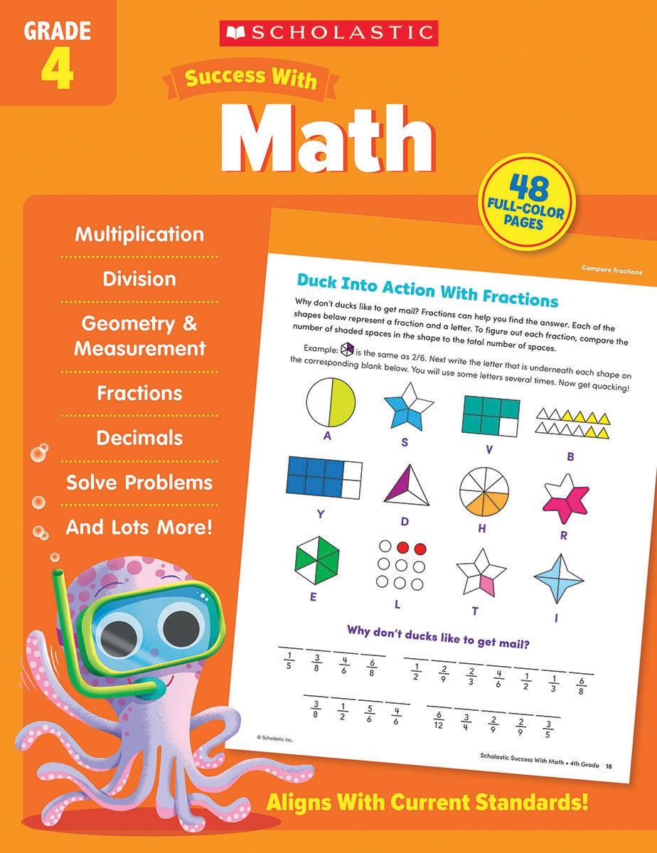 Scholastic Success with Math Grade 4 Workbook by Scholastic Teaching ...