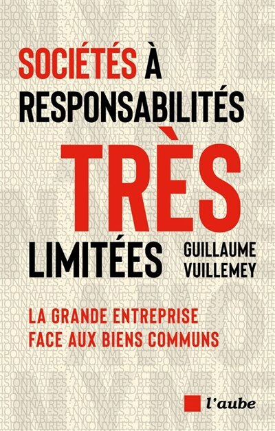 Sociétés à responsabilités très limitées: la grande entreprise face aux biens communs - image 1
