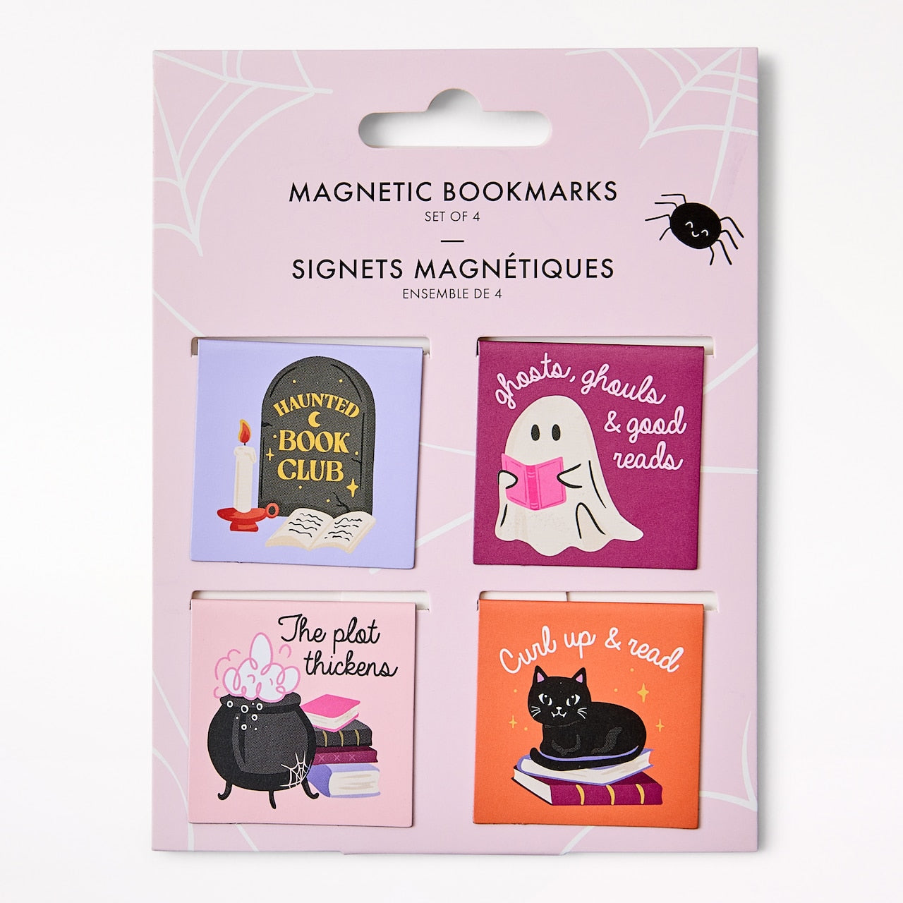 Set of 4 Magnetic Bookmarks, Haunted Bookclub - image 1