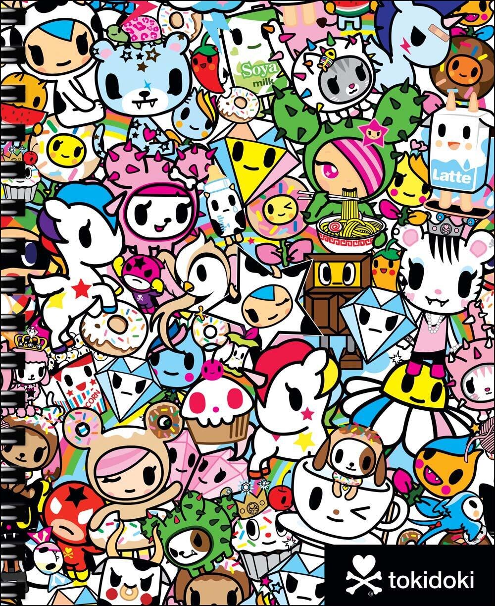 tokidoki Sketchbook with Spiral Hardcover Blank Sketch Book, 9 x