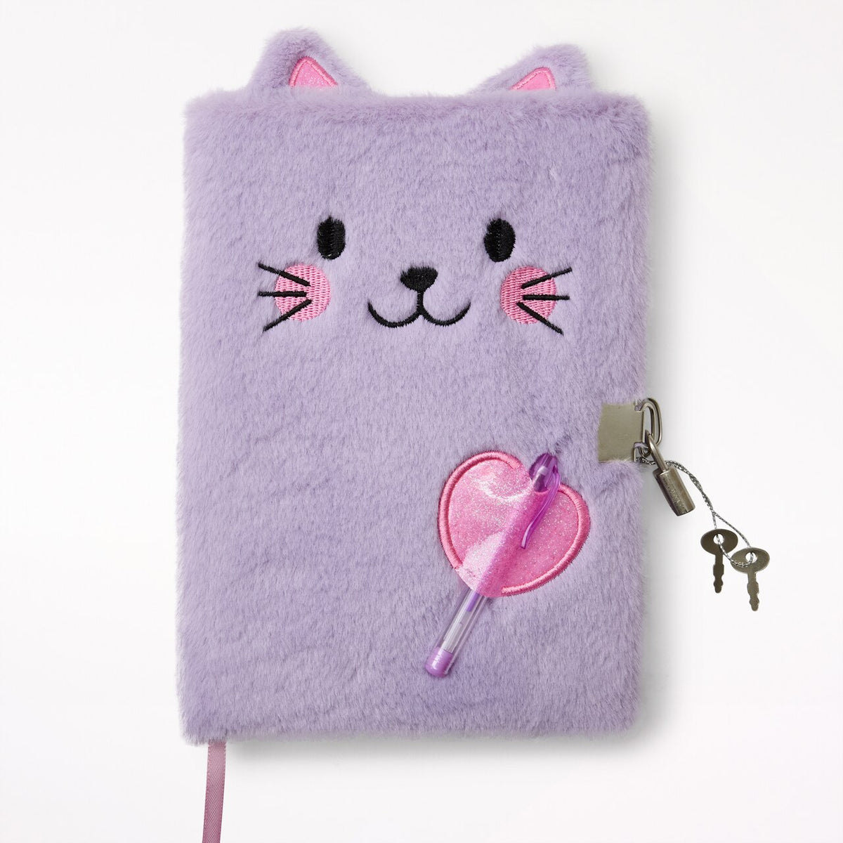 Lock Journal Furry Cat - image 1
