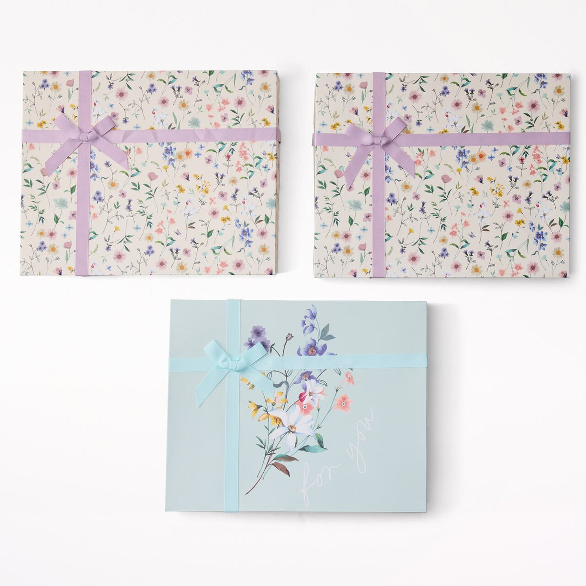 Boîtes d’emballage fleuries de printemps, ensemble de 3 - image 1