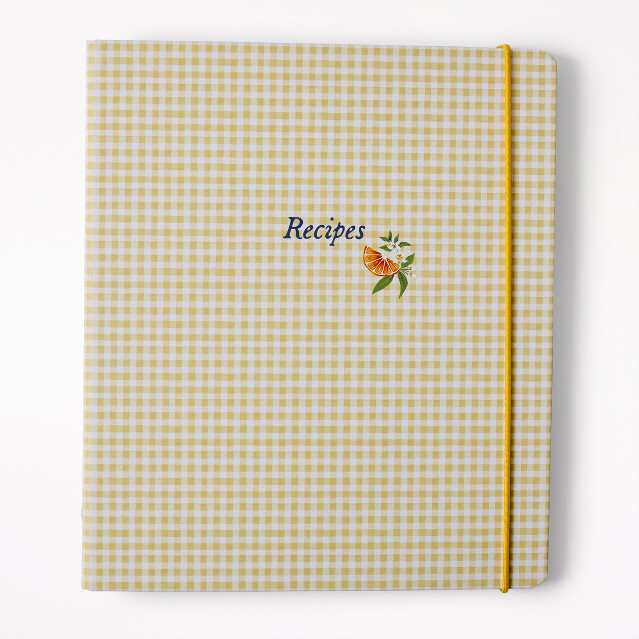 Recipe Binder Yellow Gingham - image 1