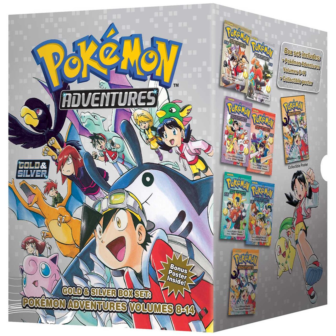 Pokémon Timeless Adventure Complete set Pokémon Adventures Gold & Silver Box Set (Set Includes Vols. 8-14