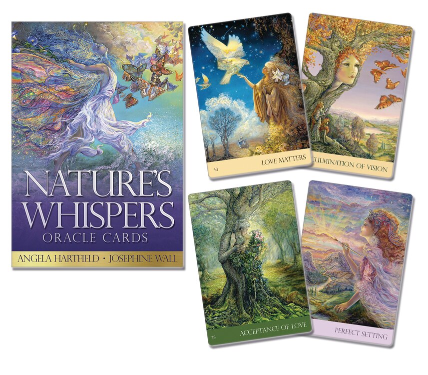 Nature's Whispers Oracle Cards by Angela Hartfield, (Paperback