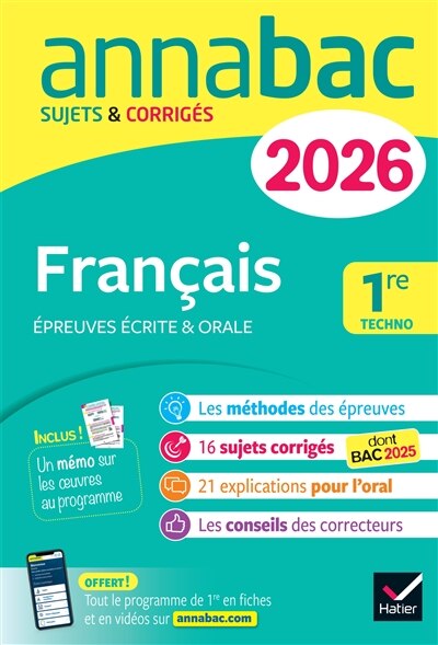 Français 1re technologique: écrit & oral - image 1