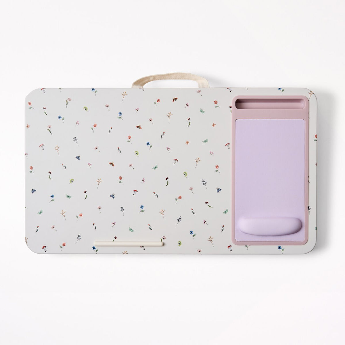 Lapdesk with Mousepad, Ivory Floral - image 1