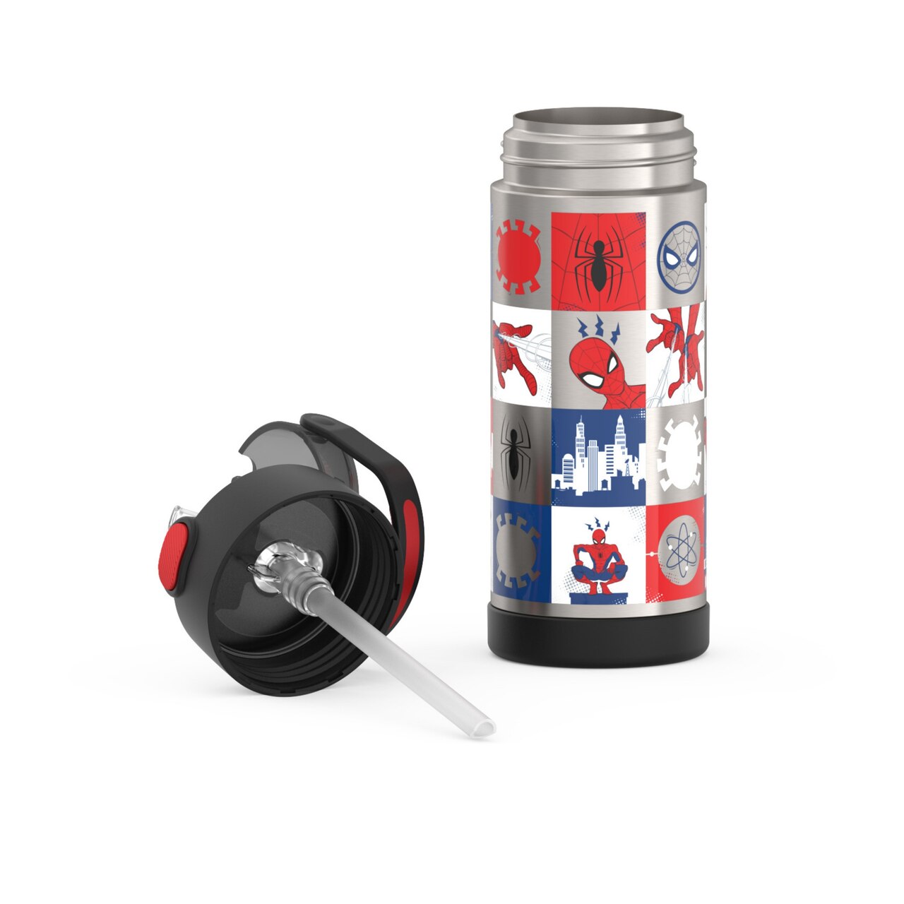 Spiderman FUNtainer® Bottle with Straw, 410mL - image 1