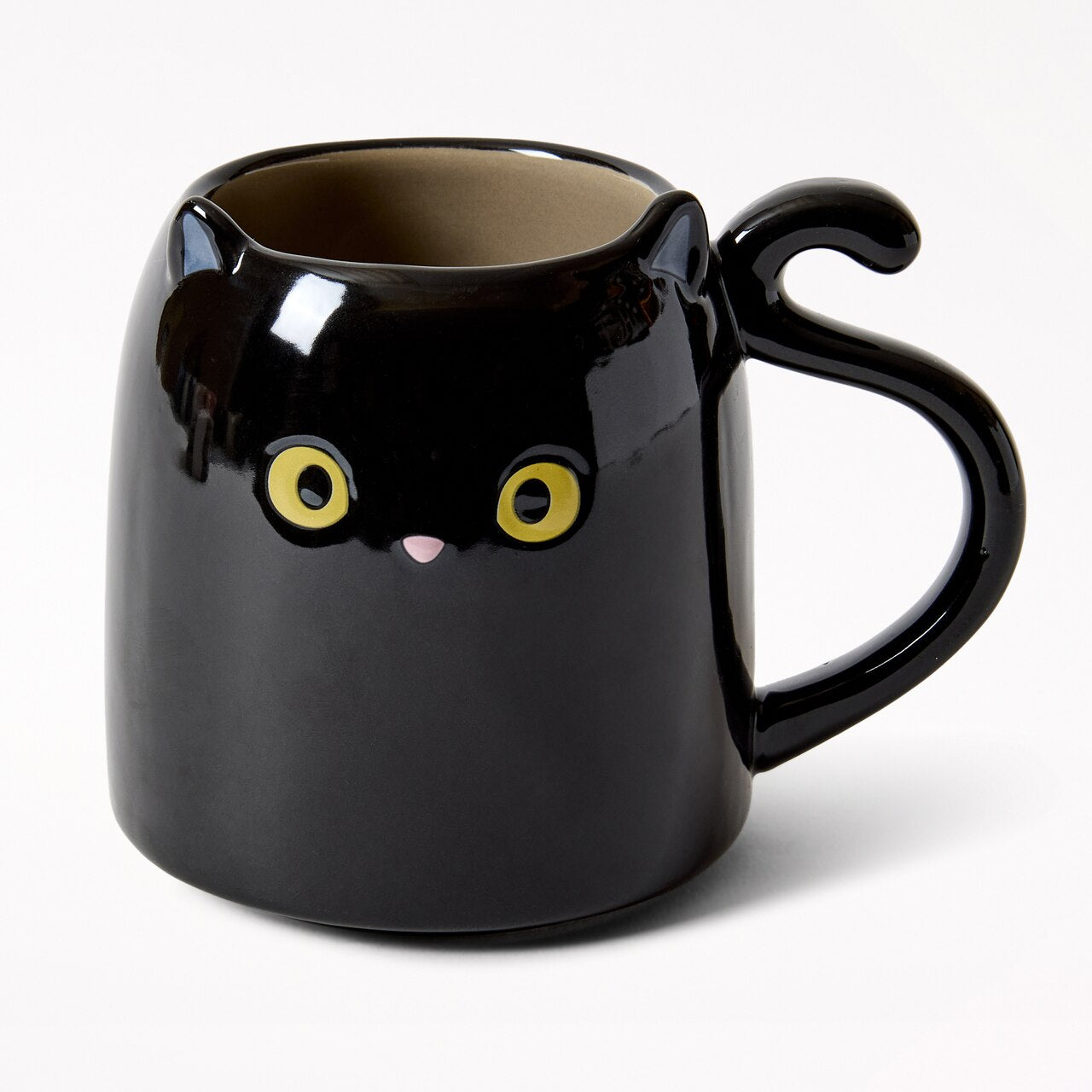 Figural Black Cat Mug - image 1