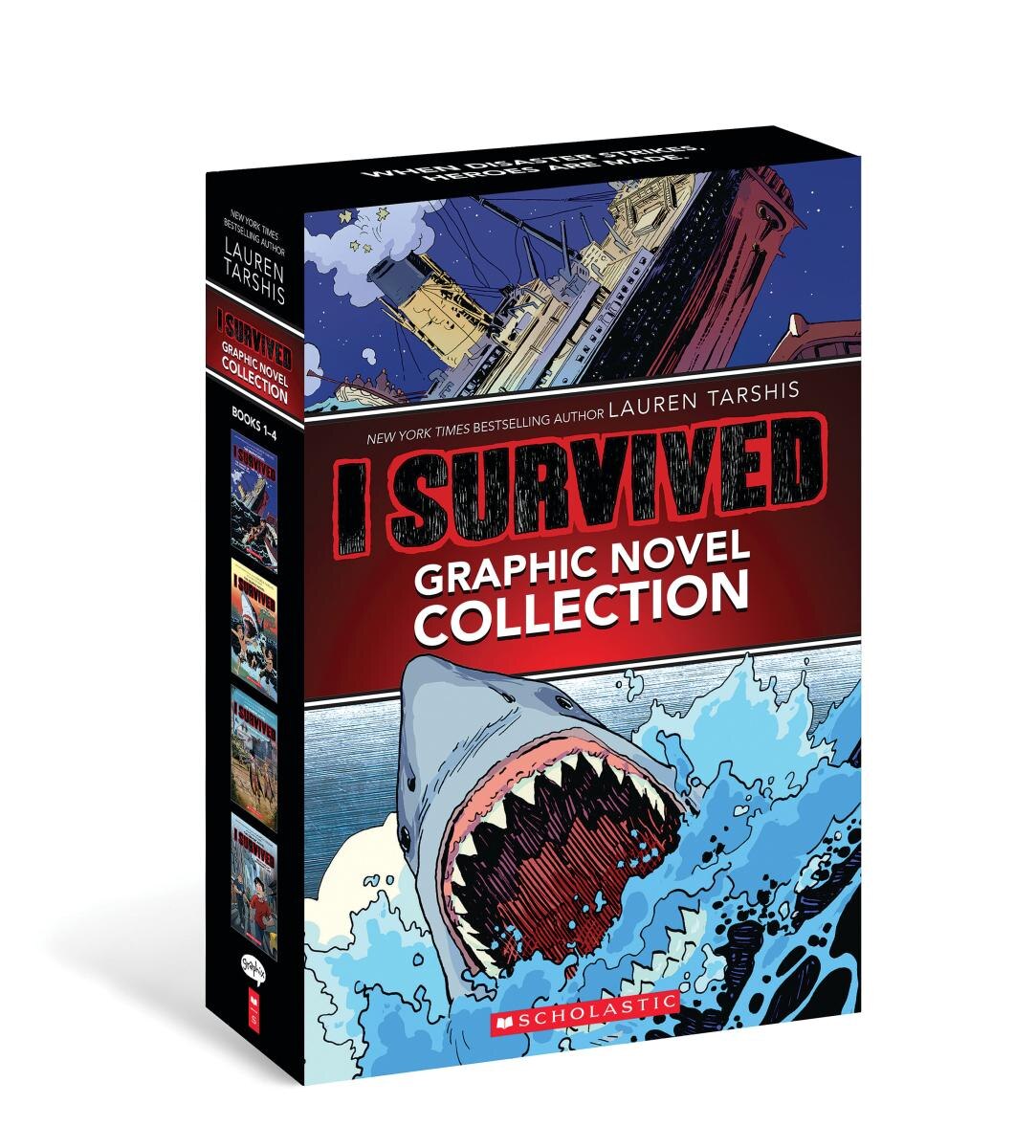 I Survived Graphic Novels #1-4 Box Set by Lauren Tarshis, (Boxed
