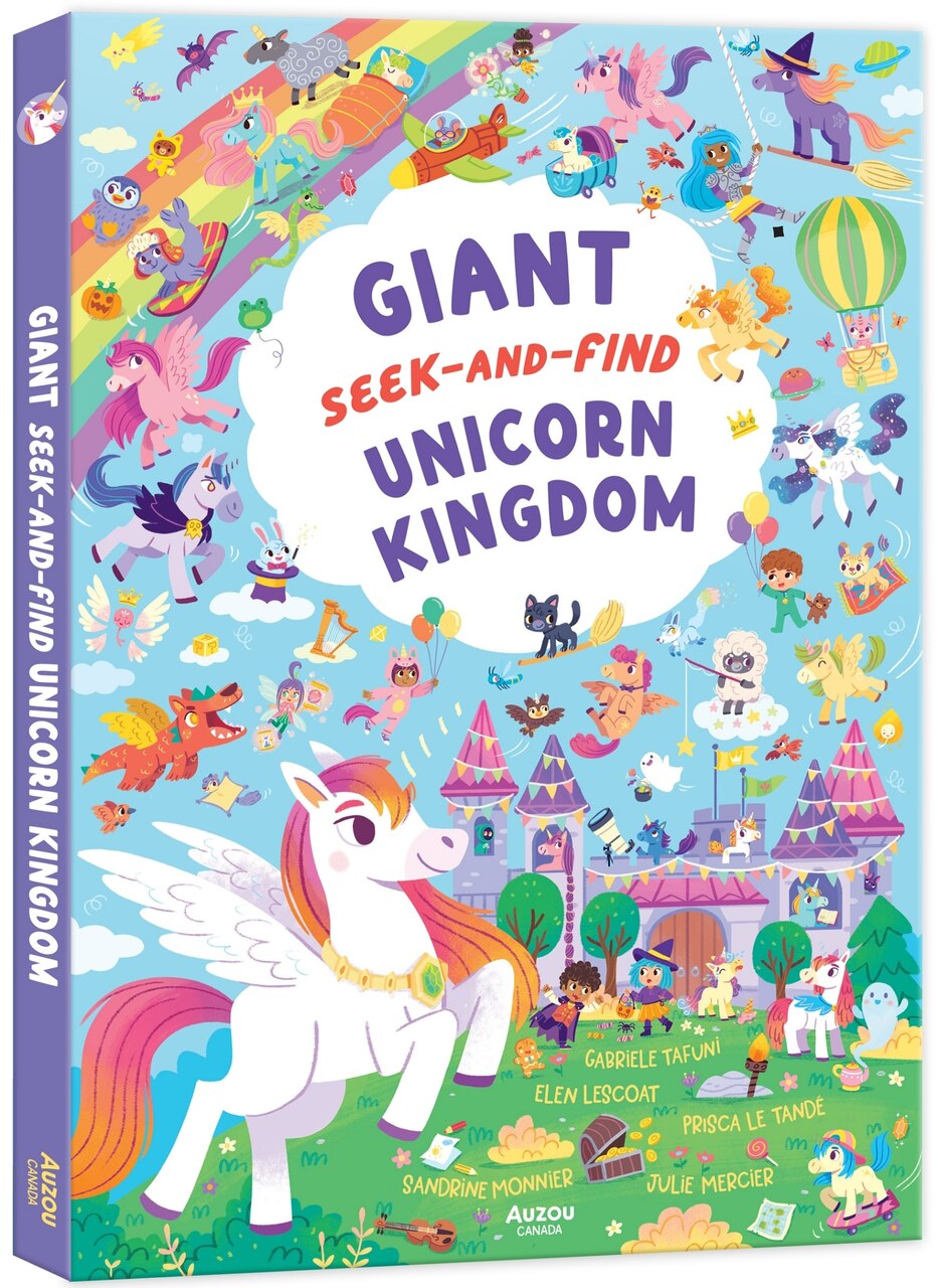 Giant Seek-and-Find Unicorn Kingdom, illustrated by Julie Mercier