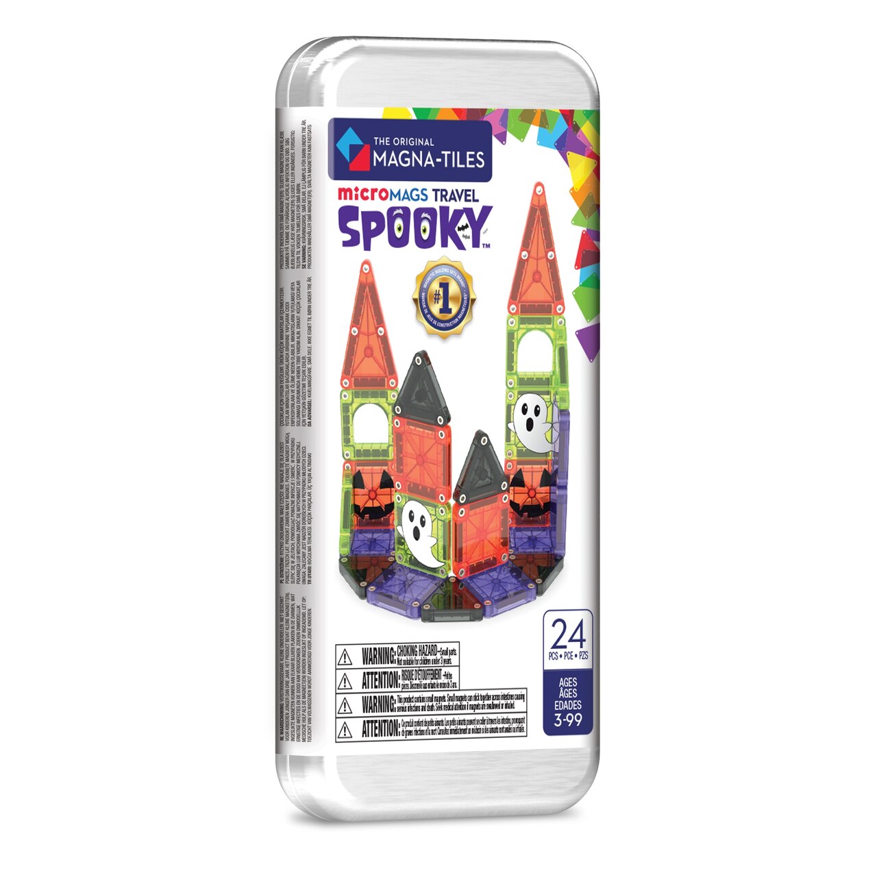 The Original MAGNA-TILES® microMAGS Spooky Travel Set 24-Piece Magnetic Construction Set - image 1