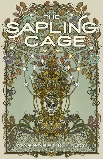 The cover of the novel The Sapling Cage by Margaret Killjoy. Its caption says, The Sapling Cage by Margaret Killjoy. November 20.