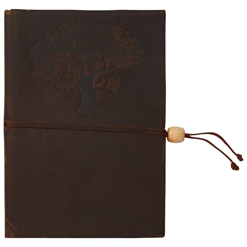 Olive Tree Leather Journal Unlined | Indigo