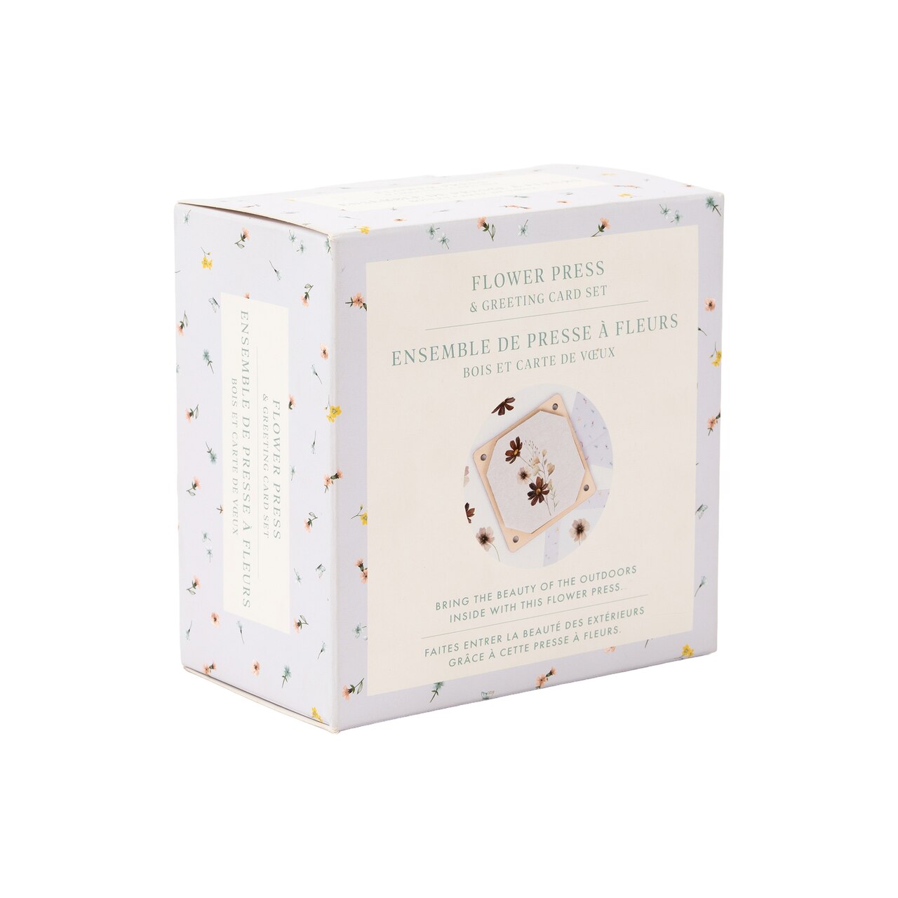 Wooden Flower Press & Greeting Card Set - image 1