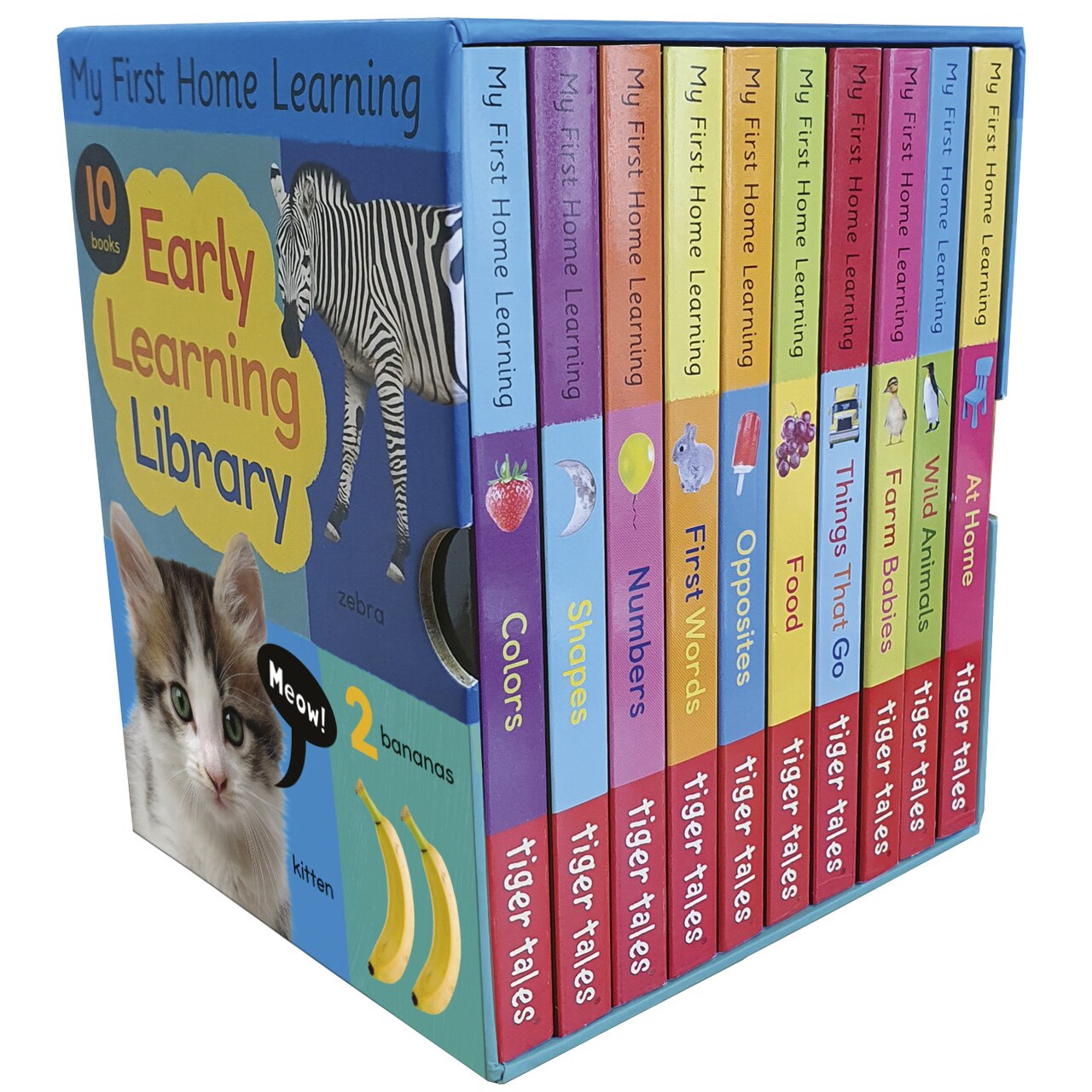 Early Learning Library: Box Set 10 Board Books for Kids by Tiger