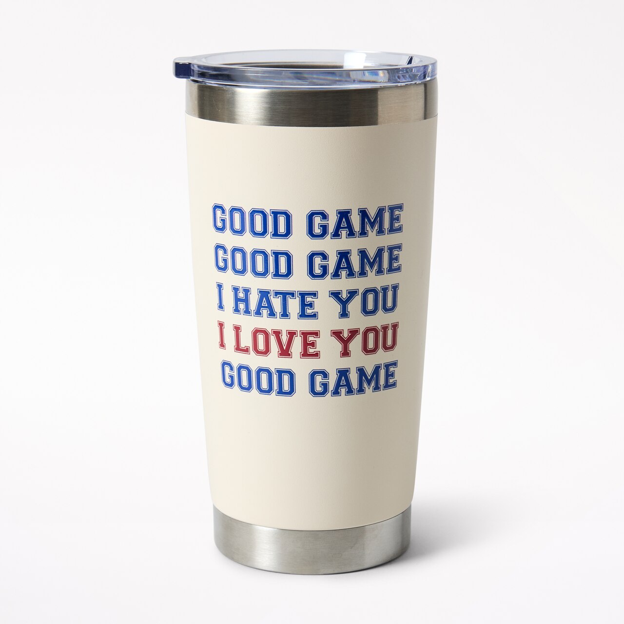 Hockey Hate Love You Tumbler - image 1