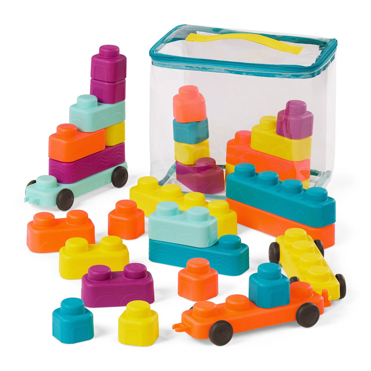 B. toys Blocs de construction souples Buildin' Squishies - image 1