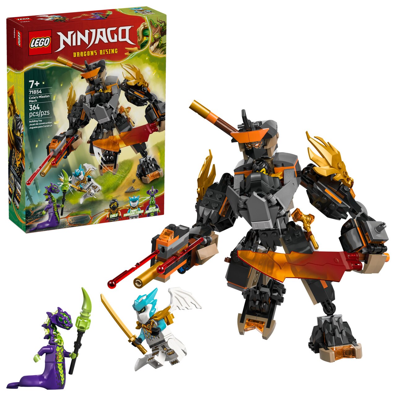 LEGO® Cole's Mission Mech & Dragon Zane - 71854 | Indigo