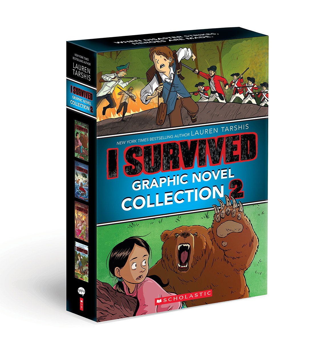 I Survived Graphic Novels #5-8 Box Set by Lauren Tarshis, (Boxed