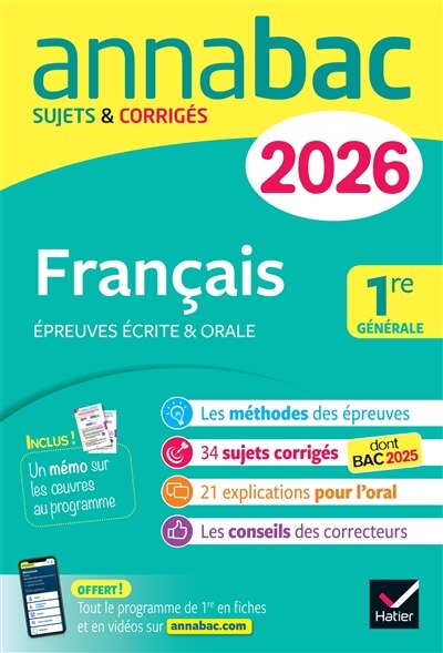Français 1re générale: épreuves écrite & orale - image 1