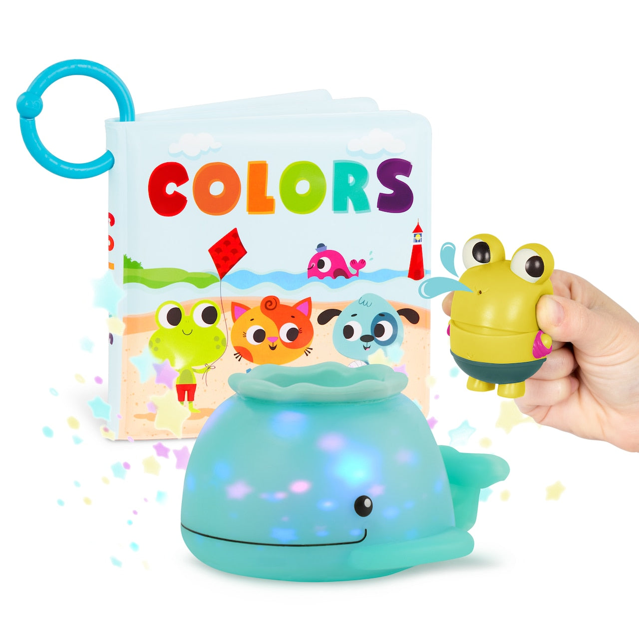 Tub Time Colors Book & Light-Up Whale | Indigo