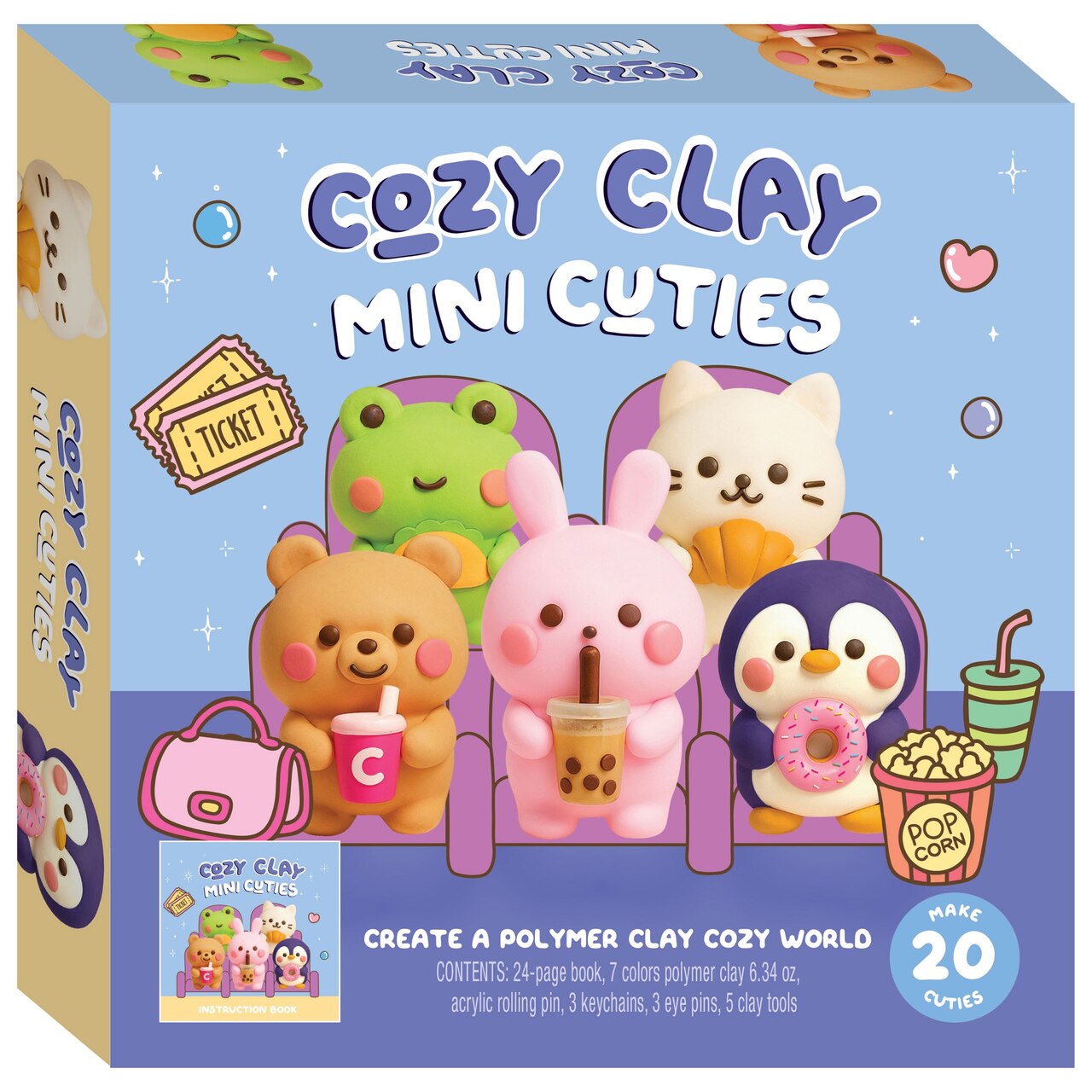 CLAY BEAUTY いろいろ８個まとめ売り Cozy Clay Mini Cuties by Ltd Hinkler Pty, (Boxed Set) | Indigo