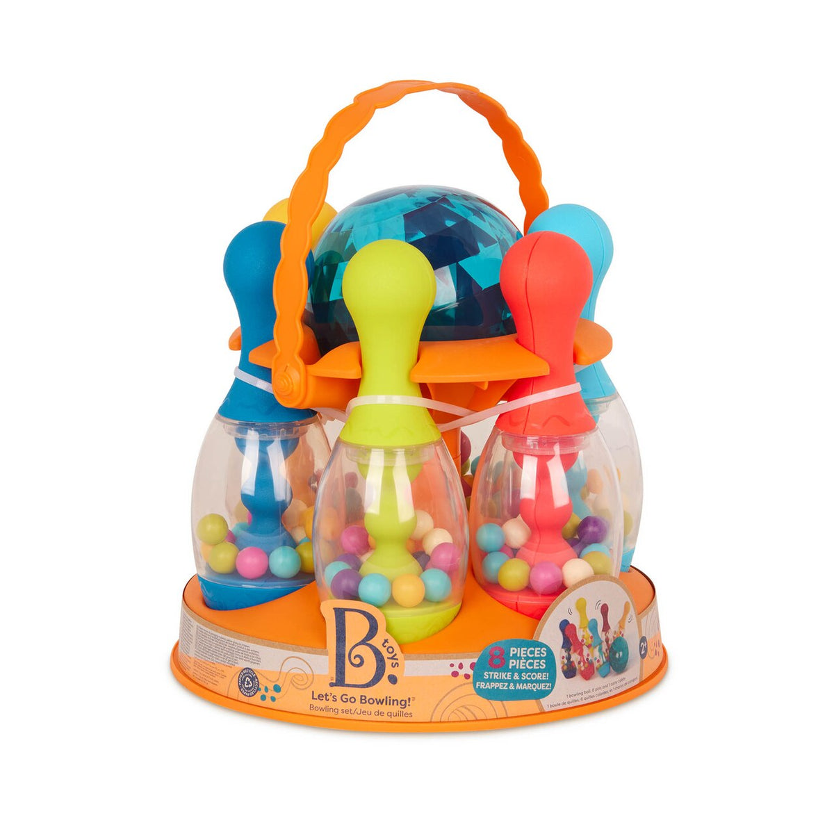 B. toys Jouons aux quilles! Ensemble de quilles orange pour enfants - image 1