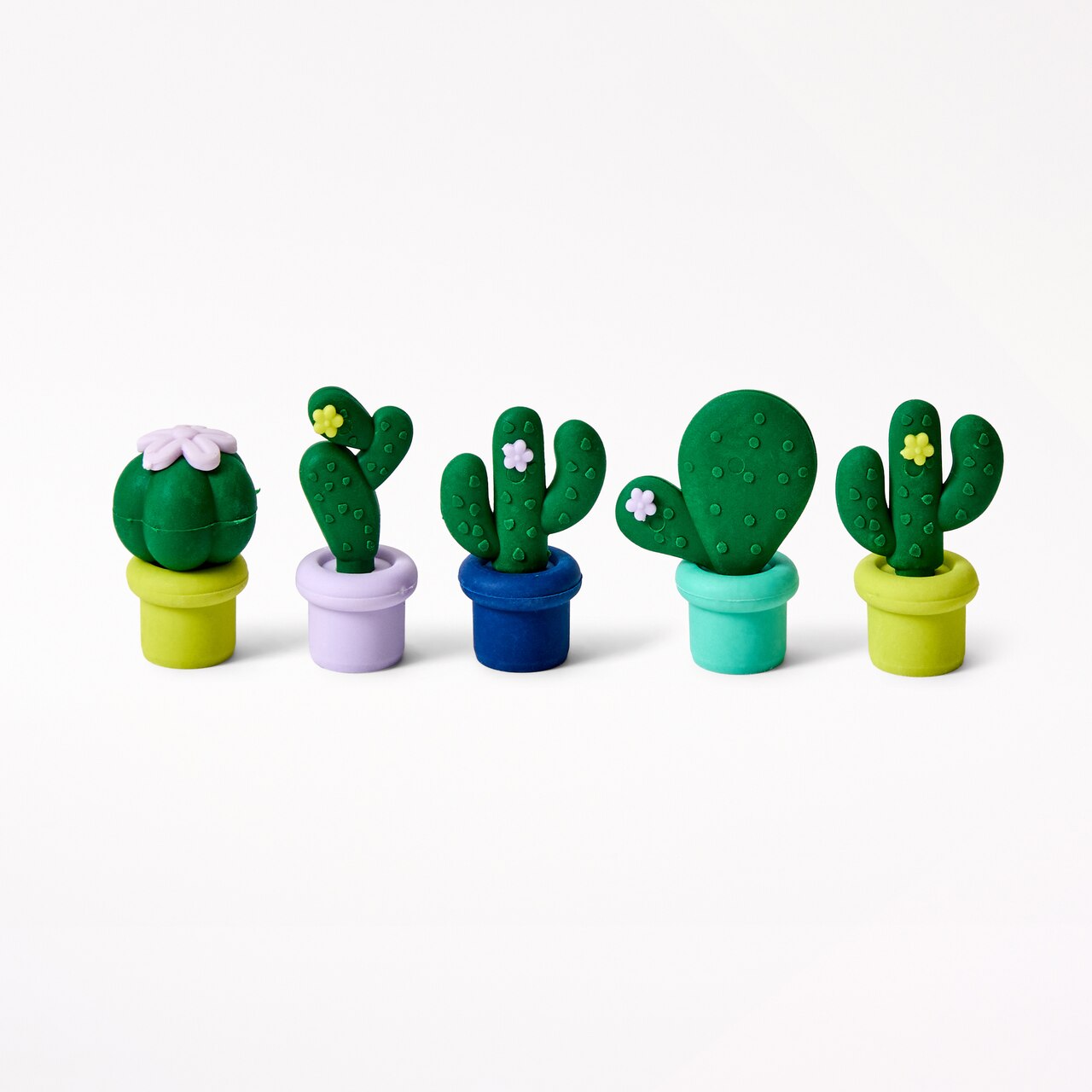 Cactus Erasers, Set of 5 - image 1