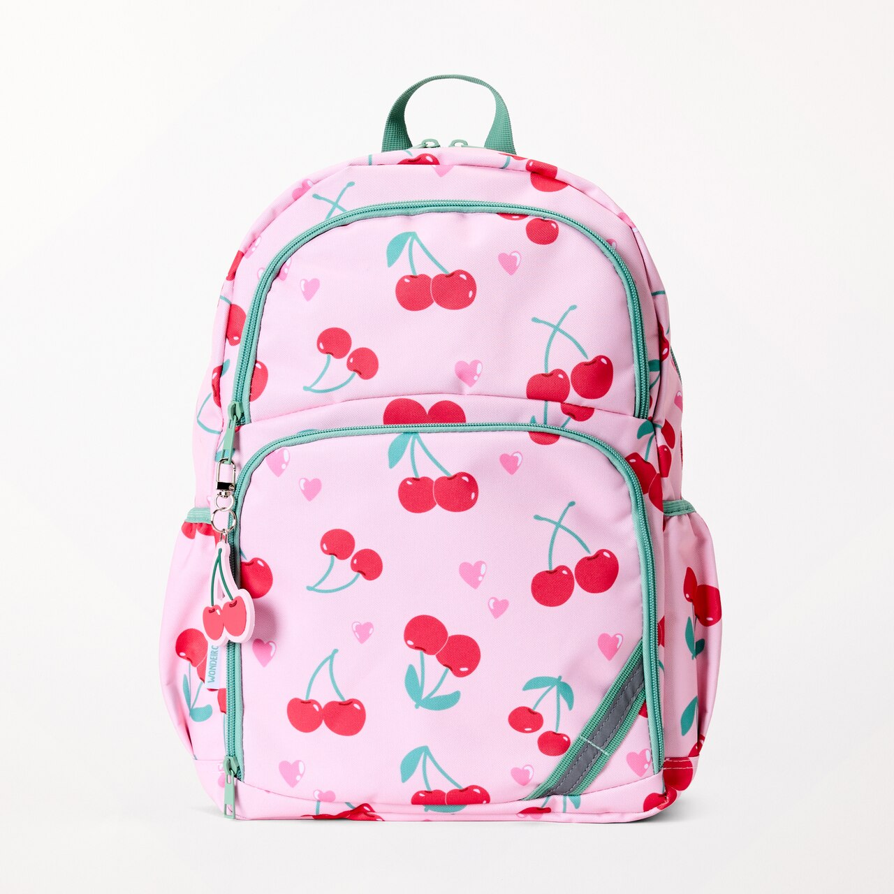 Recycled Backpack Cherry Hearts Pink | Indigo